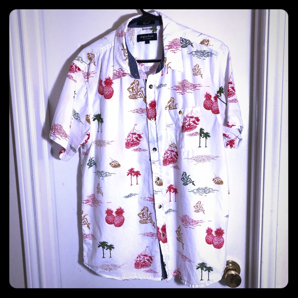 Eighty Eight Men’s Hawaiian short sleeve shirt L